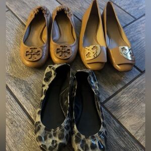 3 pairs of Tory flats 🎀